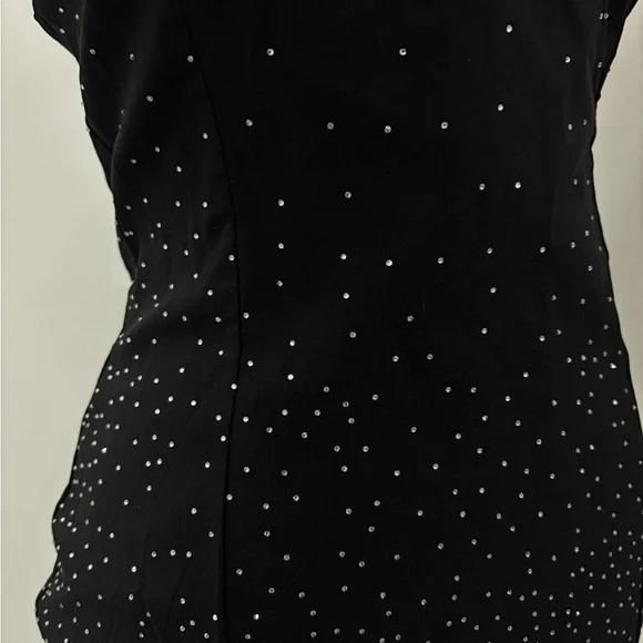 White Fox Boutique Black Dress with Rhinestone - Picture 7 of 8